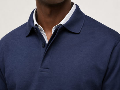 RAUL - Comfortabele Polo met Lange Mouwen