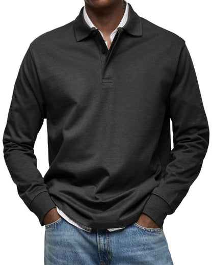 RAUL - Comfortabele Polo met Lange Mouwen