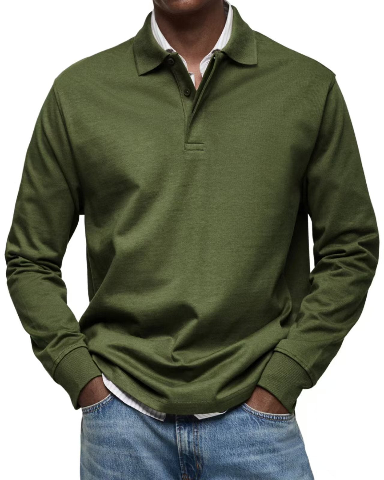 RAUL - Comfortabele Polo met Lange Mouwen