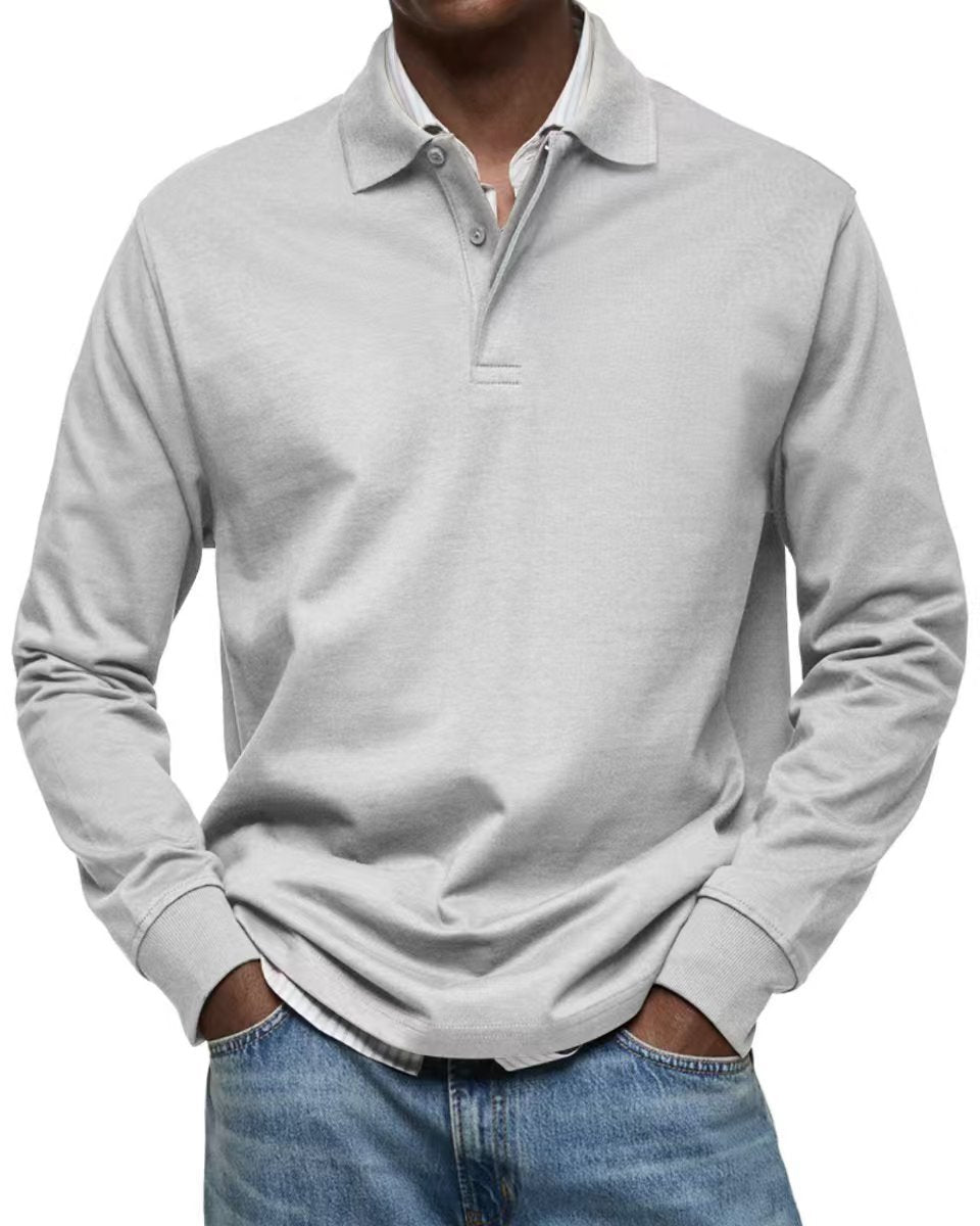 RAUL - Comfortabele Polo met Lange Mouwen